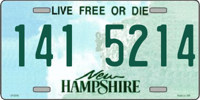 NH license plate 1415214