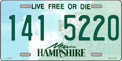 NH license plate 1415220