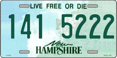 NH license plate 1415222