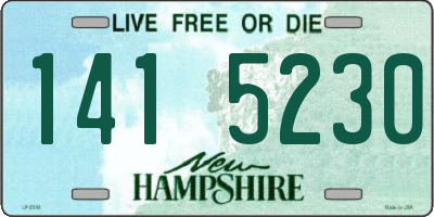 NH license plate 1415230