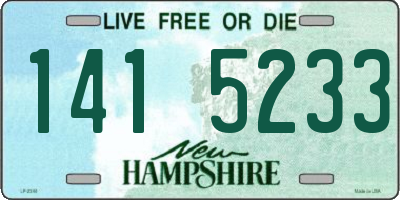 NH license plate 1415233