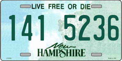NH license plate 1415236