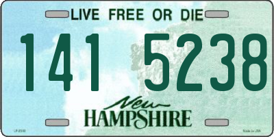 NH license plate 1415238