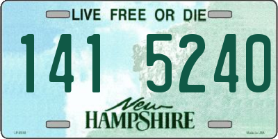 NH license plate 1415240