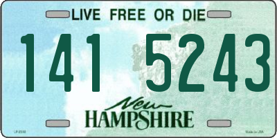 NH license plate 1415243