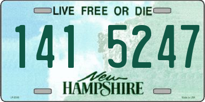 NH license plate 1415247
