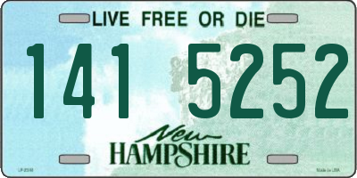 NH license plate 1415252