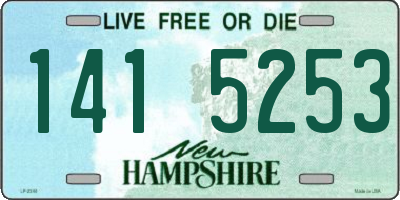NH license plate 1415253