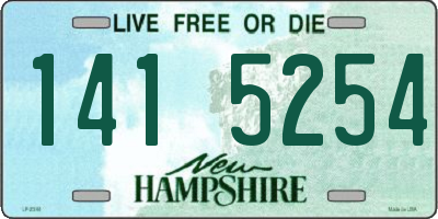 NH license plate 1415254