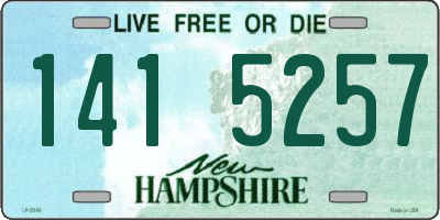 NH license plate 1415257
