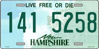 NH license plate 1415258