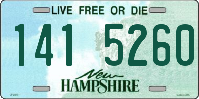 NH license plate 1415260