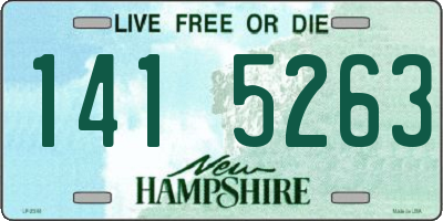 NH license plate 1415263