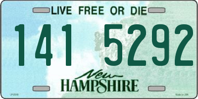 NH license plate 1415292