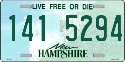 NH license plate 1415294