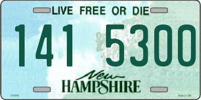 NH license plate 1415300