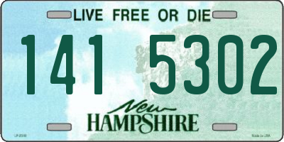 NH license plate 1415302