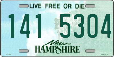 NH license plate 1415304