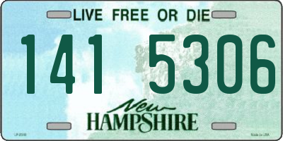 NH license plate 1415306