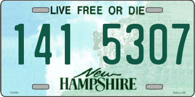NH license plate 1415307