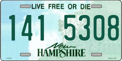 NH license plate 1415308