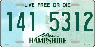 NH license plate 1415312