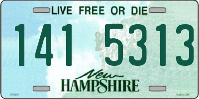 NH license plate 1415313