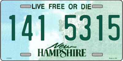 NH license plate 1415315