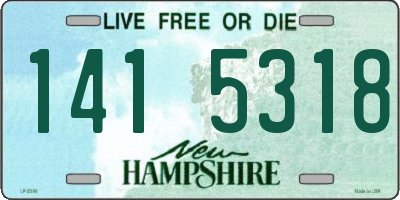 NH license plate 1415318
