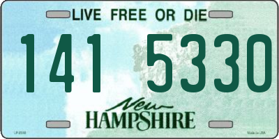 NH license plate 1415330