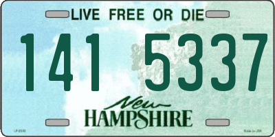 NH license plate 1415337