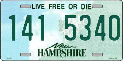 NH license plate 1415340