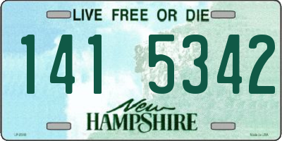 NH license plate 1415342