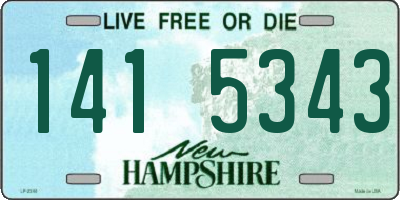 NH license plate 1415343