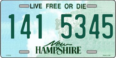 NH license plate 1415345