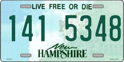NH license plate 1415348