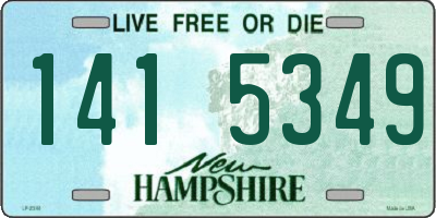 NH license plate 1415349