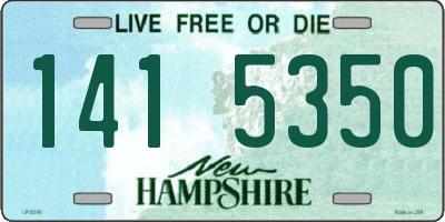 NH license plate 1415350