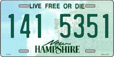 NH license plate 1415351