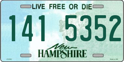 NH license plate 1415352