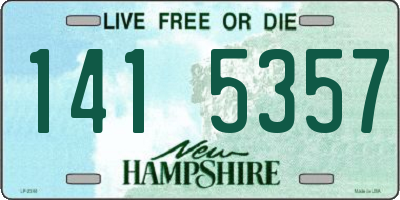 NH license plate 1415357