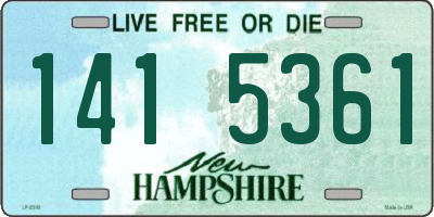 NH license plate 1415361