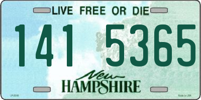 NH license plate 1415365
