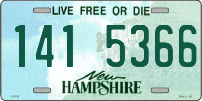 NH license plate 1415366