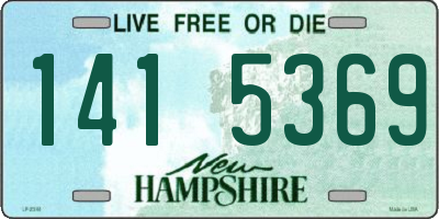 NH license plate 1415369