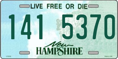 NH license plate 1415370