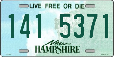 NH license plate 1415371