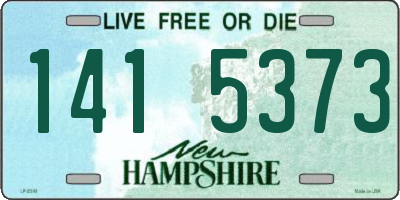 NH license plate 1415373