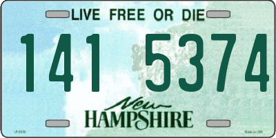 NH license plate 1415374