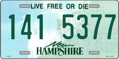 NH license plate 1415377